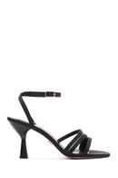 Women's Black Ankle Strap Heeled Sandals | Derimod Women's Black Ankle Strap Heeled Sandals | Derimod