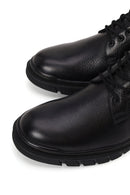 Male Black Zip Closure Leather Combat Boots | Derimod Male Black Zip Closure Leather Combat Boots | Derimod