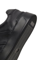 Men's Black Lace-Up Thick-Soled Leather Sneaker | Derimod Men's Black Lace-Up Thick-Soled Leather Sneaker | Derimod
