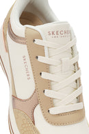 Skechers Women's White Billion 2 - Fine Shine Lace-Up Sports Sneaker | Derimod Skechers Women's White Billion 2 - Fine Shine Lace-Up Sports Sneaker | Derimod