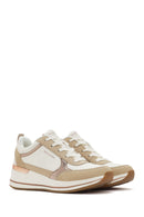 Skechers Women's White Billion 2 - Fine Shine Lace-Up Sports Sneaker | Derimod Skechers Women's White Billion 2 - Fine Shine Lace-Up Sports Sneaker | Derimod