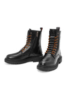 Harley Davidson Erkek Siyah Thar Bağcıklı Deri Postal Bot | Derimod Harley Davidson Erkek Siyah Thar Bağcıklı Deri Postal Bot | Derimod
