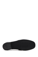 Kadın Siyah Aksesuar Detaylı Deri Maskülen Loafer | Derimod Kadın Siyah Aksesuar Detaylı Deri Maskülen Loafer | Derimod