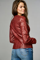 Sarah Women's Leather Jacket | Derimod Sarah Women's Leather Jacket | Derimod