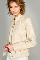 Diana-2 Women's Leather Jacket | Derimod Diana-2 Women's Leather Jacket | Derimod