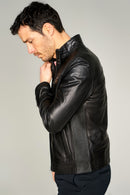 Derek Men's Leather Jacket | Derimod Derek Men's Leather Jacket | Derimod