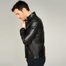 Derek Men's Leather Jacket | Derimod Derek Men's Leather Jacket | Derimod