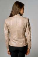 Trixie Women's Leather Jacket | Derimod Trixie Women's Leather Jacket | Derimod