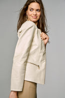Arya Women's Leather Jacket | Derimod Arya Women's Leather Jacket | Derimod