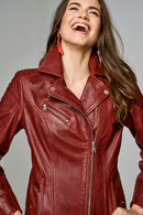 Fame Women's Leather Jacket | Derimod Fame Women's Leather Jacket | Derimod