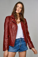 Fame Women's Leather Jacket | Derimod Fame Women's Leather Jacket | Derimod