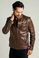 Off Limits Men's Leather Jacket | Derimod Off Limits Men's Leather Jacket | Derimod