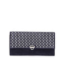Women's Navy Blue Leather Portfolio | Derimod Women's Navy Blue Leather Portfolio | Derimod