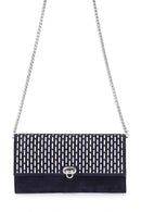 Women's Navy Blue Leather Portfolio | Derimod Women's Navy Blue Leather Portfolio | Derimod