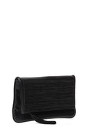 Women's Black Leather Clutch | Derimod Women's Black Leather Clutch | Derimod