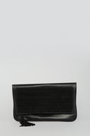 Women's Black Leather Clutch | Derimod Women's Black Leather Clutch | Derimod