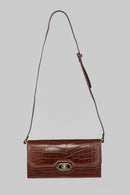 Croco Tan Women's Leather Bag | Derimod Croco Tan Women's Leather Bag | Derimod