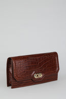 Croco Tan Women's Leather Bag | Derimod Croco Tan Women's Leather Bag | Derimod