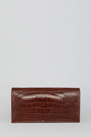 Croco Tan Women's Leather Bag | Derimod Croco Tan Women's Leather Bag | Derimod