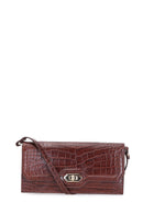 Croco Tan Women's Leather Bag | Derimod Croco Tan Women's Leather Bag | Derimod