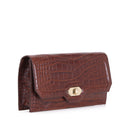 Croco Tan Women's Leather Bag | Derimod Croco Tan Women's Leather Bag | Derimod