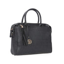 Women's Black Synthetic Leather Shoulder Bag | Derimod Women's Black Synthetic Leather Shoulder Bag | Derimod