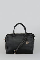 Women's Black Synthetic Leather Shoulder Bag | Derimod Women's Black Synthetic Leather Shoulder Bag | Derimod