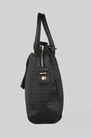 Women's Black Synthetic Leather Shoulder Bag | Derimod Women's Black Synthetic Leather Shoulder Bag | Derimod