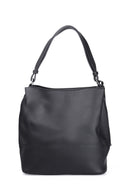 Women's Black Synthetic Leather Shoulder Bag | Derimod Women's Black Synthetic Leather Shoulder Bag | Derimod