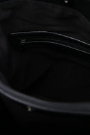 Women's Black Synthetic Leather Shoulder Bag | Derimod Women's Black Synthetic Leather Shoulder Bag | Derimod