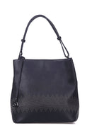 Women's Black Synthetic Leather Shoulder Bag | Derimod Women's Black Synthetic Leather Shoulder Bag | Derimod