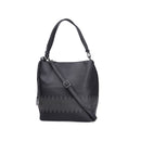 Women's Black Synthetic Leather Shoulder Bag | Derimod Women's Black Synthetic Leather Shoulder Bag | Derimod