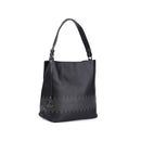 Women's Black Synthetic Leather Shoulder Bag | Derimod Women's Black Synthetic Leather Shoulder Bag | Derimod