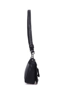 Women's Black Synthetic Leather Crossbody Bag | Derimod Women's Black Synthetic Leather Crossbody Bag | Derimod