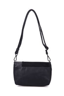 Women's Black Synthetic Leather Crossbody Bag | Derimod Women's Black Synthetic Leather Crossbody Bag | Derimod