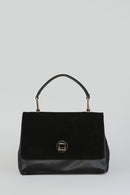 Women's Black Synthetic Leather Shoulder Bag | Derimod Women's Black Synthetic Leather Shoulder Bag | Derimod