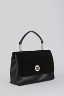 Women's Black Synthetic Leather Shoulder Bag | Derimod Women's Black Synthetic Leather Shoulder Bag | Derimod