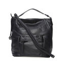 Women's Black Synthetic Leather Shoulder Bag | Derimod Women's Black Synthetic Leather Shoulder Bag | Derimod
