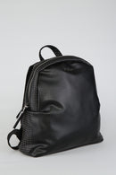 Women's Black Synthetic Leather Backpack | Derimod Women's Black Synthetic Leather Backpack | Derimod