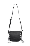 Women's Black Synthetic Leather Crossbody Bag | Derimod Women's Black Synthetic Leather Crossbody Bag | Derimod