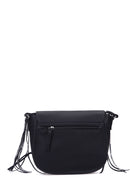 Women's Black Synthetic Leather Crossbody Bag | Derimod Women's Black Synthetic Leather Crossbody Bag | Derimod