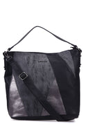 Women's Black Synthetic Leather Shoulder Bag | Derimod Women's Black Synthetic Leather Shoulder Bag | Derimod