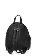 Women's Black Synthetic Leather Backpack | Derimod Women's Black Synthetic Leather Backpack | Derimod