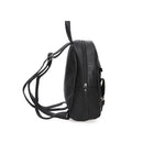 Women's Black Synthetic Leather Backpack | Derimod Women's Black Synthetic Leather Backpack | Derimod
