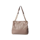 Mink Women's Leather Shoulder Bag with Chain Handle | Derimod Mink Women's Leather Shoulder Bag with Chain Handle | Derimod