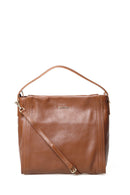 Tan Women's Leather Shoulder Bag | Derimod Tan Women's Leather Shoulder Bag | Derimod