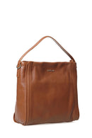 Tan Women's Leather Shoulder Bag | Derimod Tan Women's Leather Shoulder Bag | Derimod