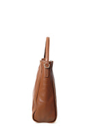 Tan Women's Leather Shoulder Bag | Derimod Tan Women's Leather Shoulder Bag | Derimod