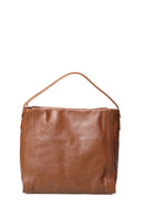 Tan Women's Leather Shoulder Bag | Derimod Tan Women's Leather Shoulder Bag | Derimod
