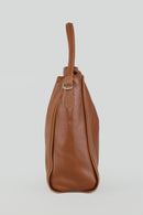 Tan Women's Leather Shoulder Bag | Derimod Tan Women's Leather Shoulder Bag | Derimod